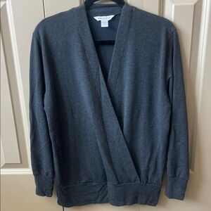 Athleta Women's Charcoal Gray Wrap Sweatshirt